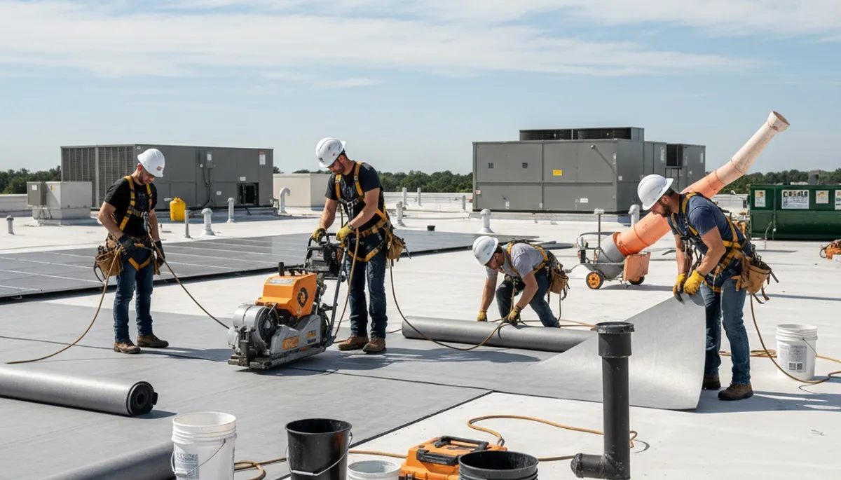 Commercial siding installation in Rochester, NY for a local business property