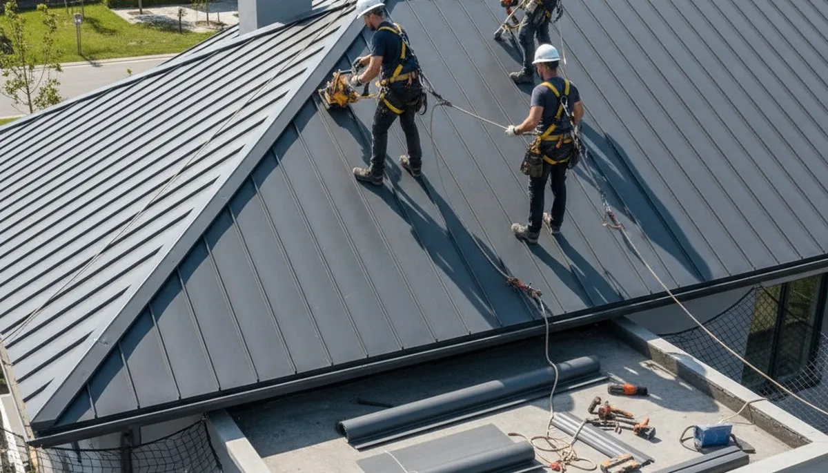Metal roofing installation in Rochester, NY for durable, weather-resistant home protection