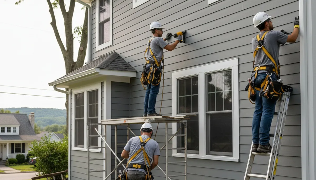 Vinyl siding installation in Rochester, NY for a home exterior upgrade