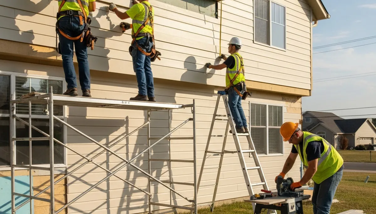Vinyl siding installation on a Rochester, NY home by FX Remodeling & Exteriors