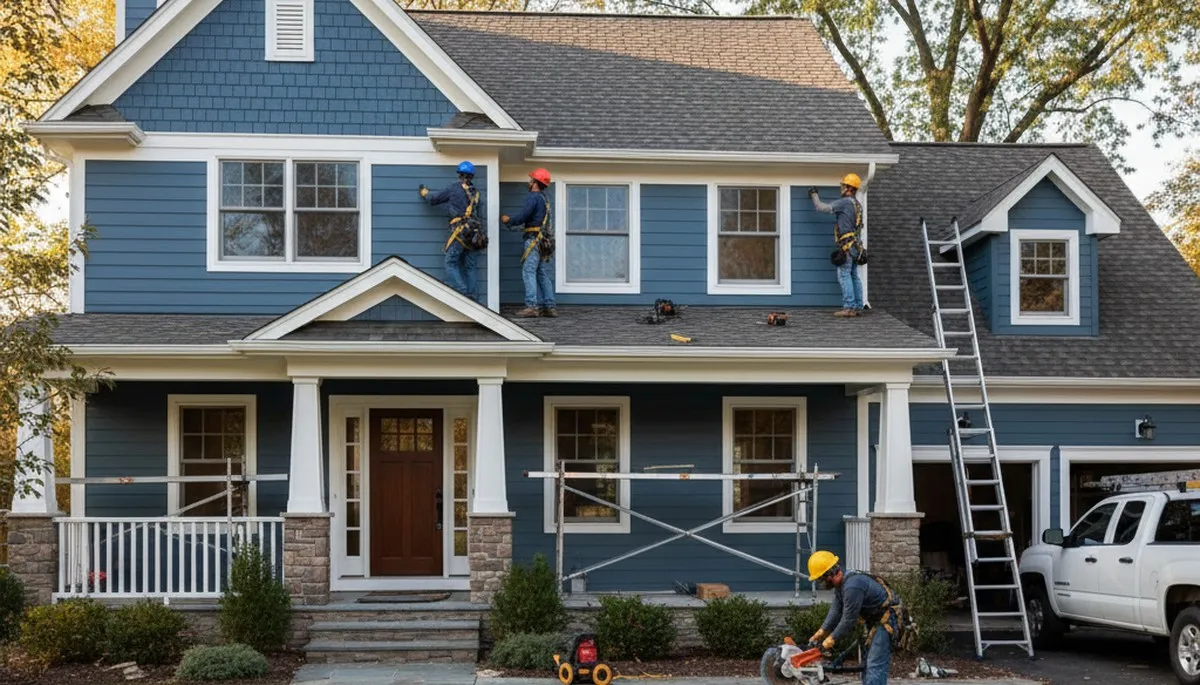 Vinyl siding installation in Rochester, NY by a professional siding contractor